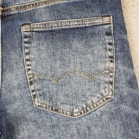 American Eagle AE Jeans Mens Size 29x32 Flex Slim Straight Blue Stretch - Picture 4 of 12